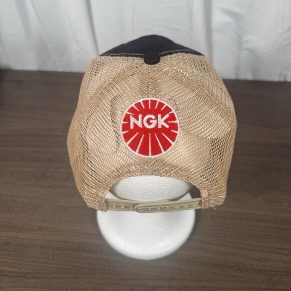 Interstate Batteries Cap Trucker Style Adjustable Strap Back Mesh Hat NGK logo - Picture 3 of 4